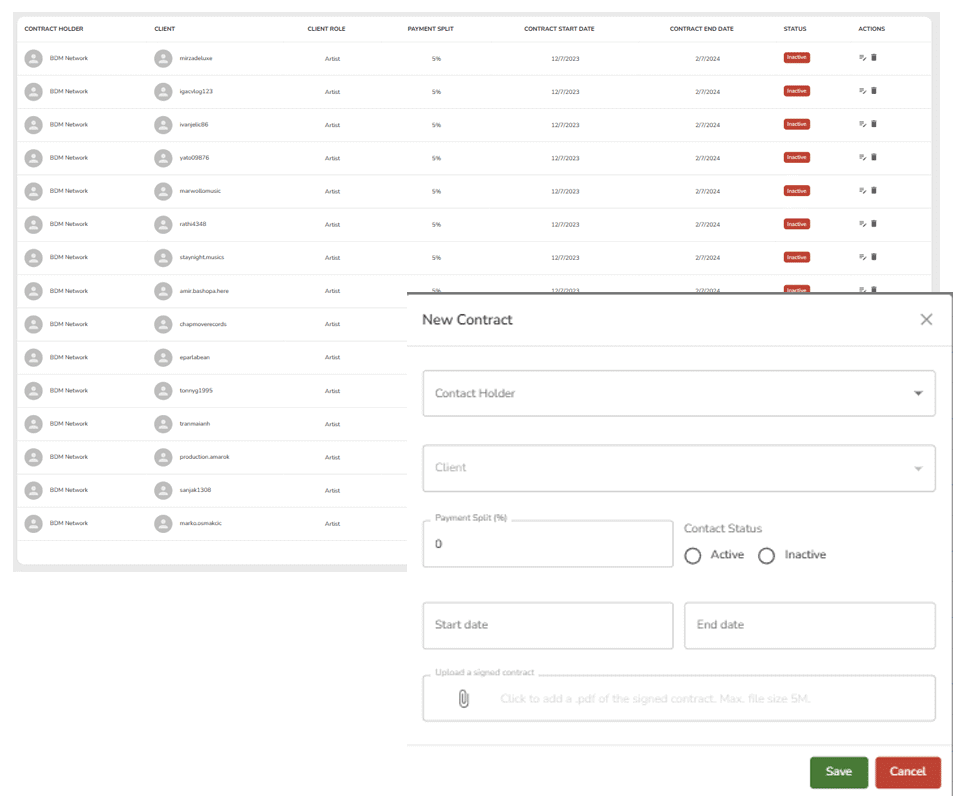 Account Creation and Management screenshots